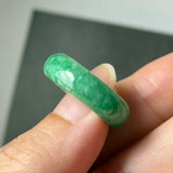 16.9mm A-Grade Imperial Green Jadeite Ring Band No. 162609