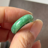 16.9mm A-Grade Imperial Green Jadeite Ring Band No. 162609
