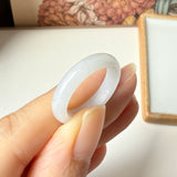 18.5mm A-Grade Natural Lilac Jadeite Ring Band No. 162473