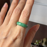 16.9mm A-Grade Imperial Green Jadeite Ring Band No. 162609
