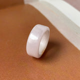 17.2mm A-Grade Natural Lavender Orange Jadeite Ring Band No. 220559
