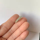 A-Grade Natural Yellowish Green Jadeite Ancient Coin Donut No.220662