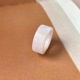 18.3mm A-Grade Natural Lavender Orange Jadeite Ring Band No. 220560