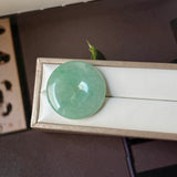 A-Grade Natural Green Jadeite Donut No.172902