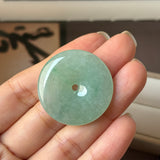 A-Grade Natural Green Jadeite Donut No.172902