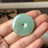 A-Grade Natural Green Jadeite Donut No.172902