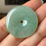 A-Grade Natural Green Jadeite Donut No.172902