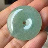 A-Grade Natural Green Jadeite Donut No.172902