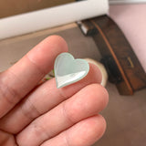 13.8 cts A-Grade Natural Light Green Jadeite Heart Shape No. 220557
