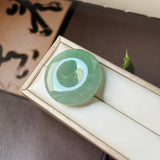A-Grade Natural Green Jadeite Donut No.172903