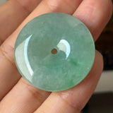 A-Grade Natural Green Jadeite Donut No.172903