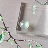2.35 cts Highly Icy A-Grade Natural Jadeite Round Cabochon No.130317