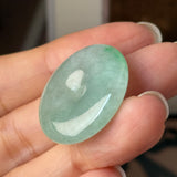 A-Grade Natural Green Jadeite Donut No.172904