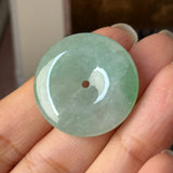 A-Grade Natural Green Jadeite Donut No.172904