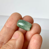 A-Grade Natural Bluish Green Jadeite Barrel Pendant No.220669