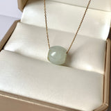 A-Grade Natural Jadeite Barrel Pendant No.220671