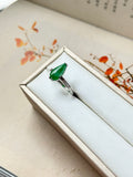 Custom Balance - 1.90ct A-Grade Natural Imperial Green Jadeite Pear Shaped Piece No.130265