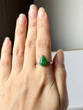 Custom Balance - 1.90ct A-Grade Natural Imperial Green Jadeite Pear Shaped Piece No.130265