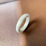 19.2mm A-Grade Natural Grey Jadeite Ring Band No. 161769