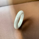 19.2mm A-Grade Natural Grey Jadeite Ring Band No. 161769