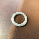 19.2mm A-Grade Natural Grey Jadeite Ring Band No. 161769