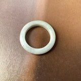 19.2mm A-Grade Natural Grey Jadeite Ring Band No. 161769