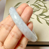 54.3mm A-Grade Natural Lavender Jadeite Modern Round Bangle No. 152056