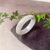 19mm A-Grade Natural White Jadeite Ring Band No. 161785