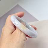 54.3mm A-Grade Natural Lavender Jadeite Modern Round Bangle No. 152056