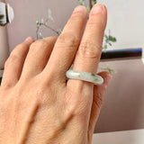 19.8mm A-Grade Natural Tir-Colour Jadeite Ring Band No. 161686