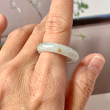 19.8mm A-Grade Natural Tir-Colour Jadeite Ring Band No. 161686