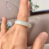 19.8mm A-Grade Natural Tir-Colour Jadeite Ring Band No. 161686