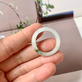 19.8mm A-Grade Natural Tir-Colour Jadeite Ring Band No. 161686
