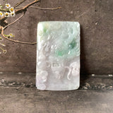 A-Grade Lavender Green Jadeite Dragon Pendant No. 220181