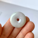 A-Grade Natural Lavender Green Jadeite Donut  No.171547