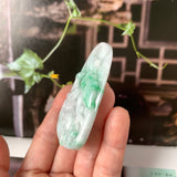 A-Grade Moss On Snow Jadeite Dragon Pendant No. 171092