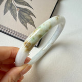80.6mm A-Grade Natural Tri-Colour Jadeite Traditional Round Big Bangle No.152058