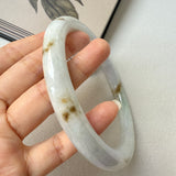 80.6mm A-Grade Natural Tri-Colour Jadeite Traditional Round Big Bangle No.152058