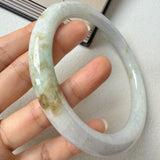 80.6mm A-Grade Natural Tri-Colour Jadeite Traditional Round Big Bangle No.152058