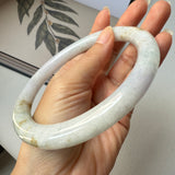 80.6mm A-Grade Natural Tri-Colour Jadeite Traditional Round Big Bangle No.152058