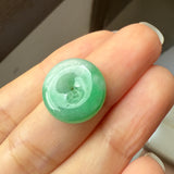 A-Grade Natural Moss On Snow Jadeite Donut No.172603