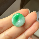 A-Grade Natural Moss On Snow Jadeite Donut No.172603