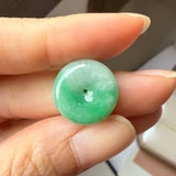 A-Grade Natural Moss On Snow Jadeite Donut No.172603