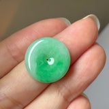 A-Grade Natural Moss On Snow Jadeite Donut No.172604