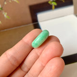 A-Grade Natural Apple Green Jadeite Bagel No.172876