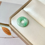 A-Grade Natural Moss On Snow Jadeite Bagel No.172877