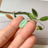 A-Grade Natural Moss On Snow Jadeite Bagel No.172877