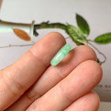 A-Grade Natural Moss On Snow Jadeite Bagel No.172877