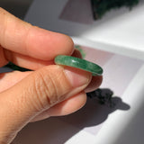 16.7mm A-Grade Natural Floral Imperial Jadeite Ring Band No. 162180
