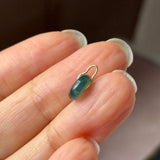 A-Grade Natural Blue Jadeite Mini Donut Pendant No.172912